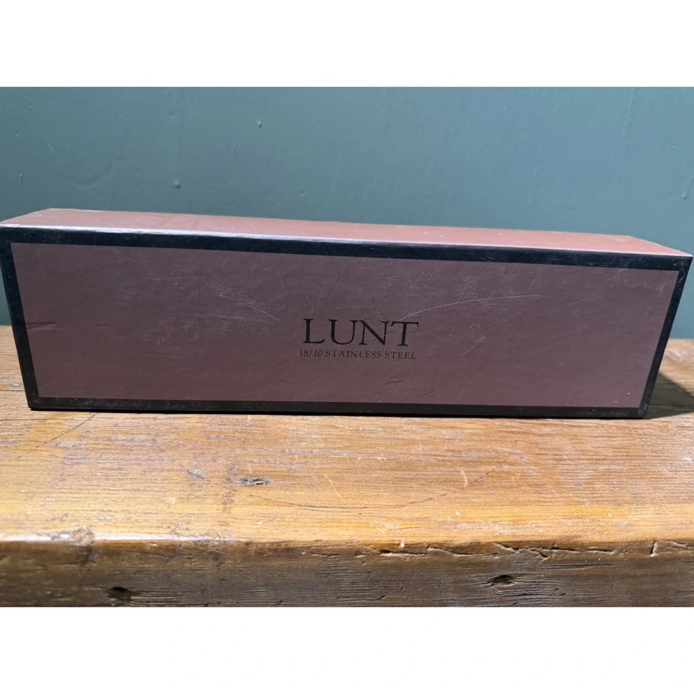 Lunt 18/10 Stainless Steel 4-piece Serving Set Bamboo/Cane Pattern w/Box
